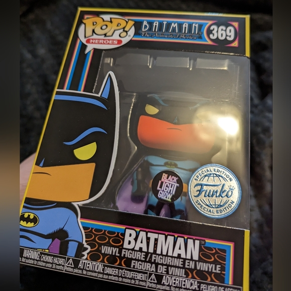 Batman The Animated Series 369 Blacklight Funko Pop Heroes Vinyl Figure - Picture 12 of 16
